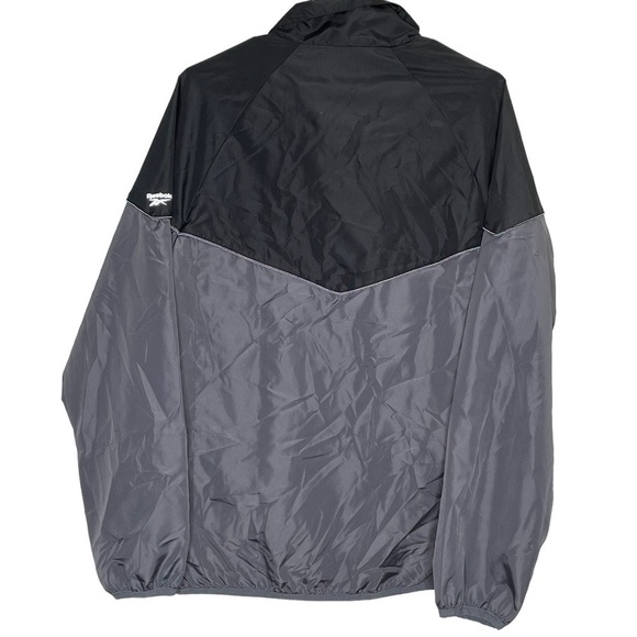 Reebok black and gray lightweight windbreaker NWT small - Picture 2 of 7